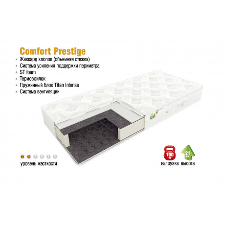 Матрас Comfort prestige City mattress - матрас с пружинами боннель высота 21 см | ГалКом Донецк